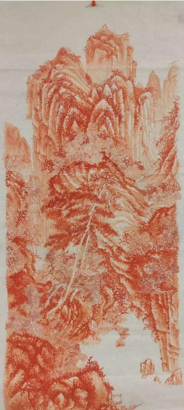 2023级学生党卓霖作品《丹青颂国安》